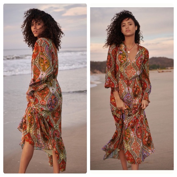 Anthropologie farm rio mosaic maxi dress - Picture 2 of 11
